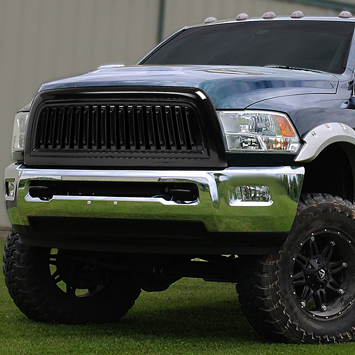 PARRILLA GRILLE - 10-18 DODGE RAM 2500, 3500 - VERTICAL FENCE STYLE - BLACK