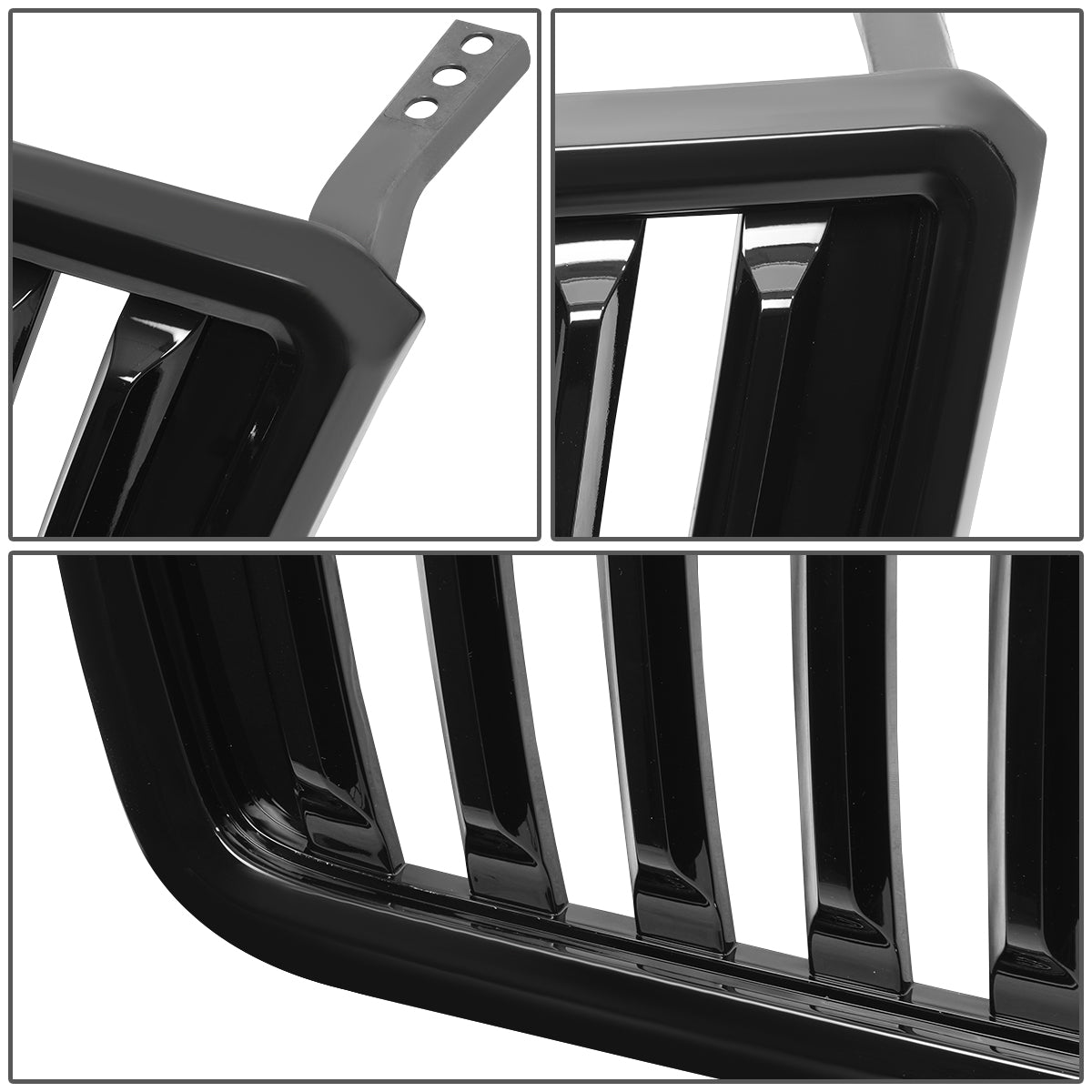 PARRILLA GRILLE - 04-08 FORD F-150 - VERTICAL FENCE STYLE - BLACK