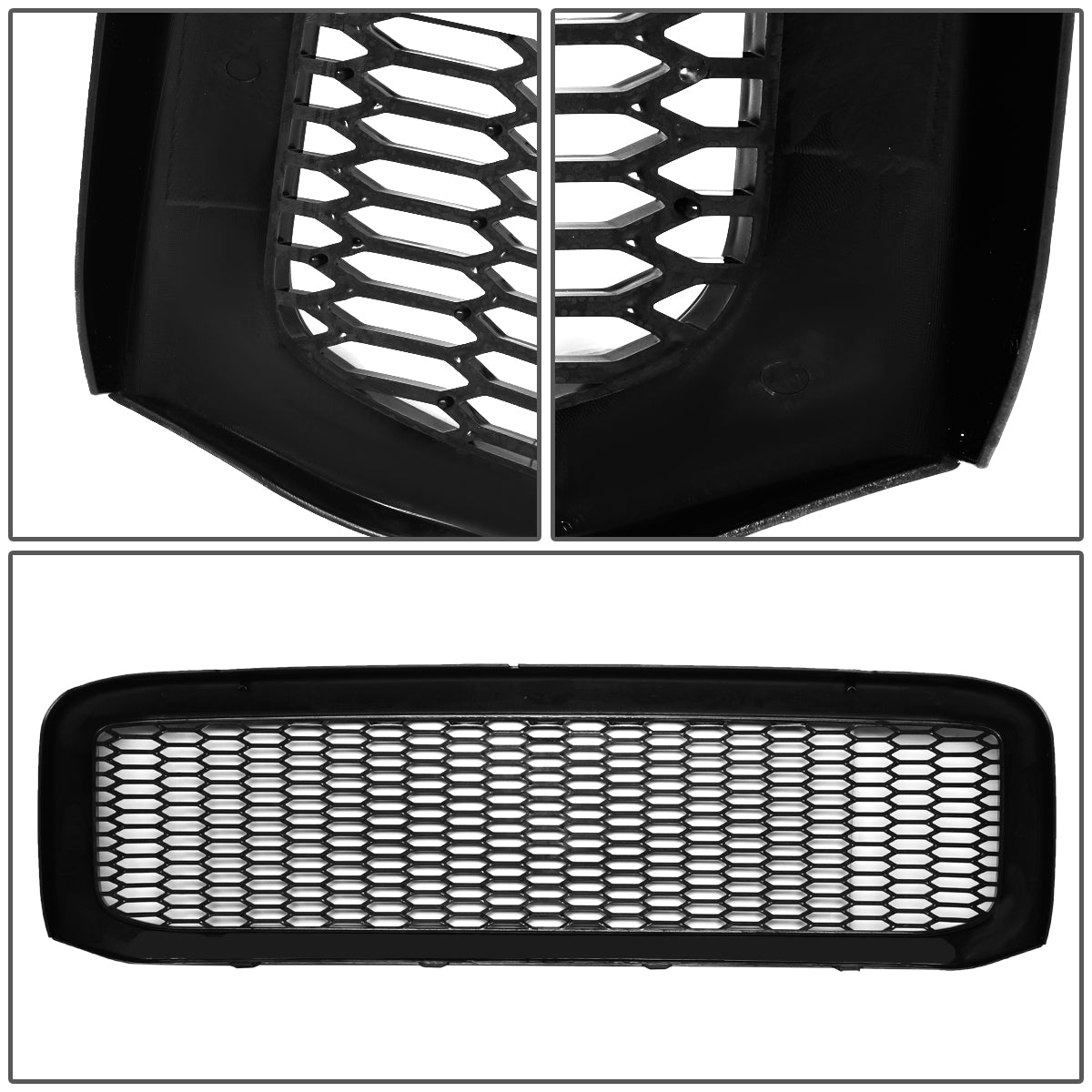 PARRILLA GRILLE - 99-04 FORD F-250, F-350, F-450, F-550 - HONEYCOMB MESH - BLACK
