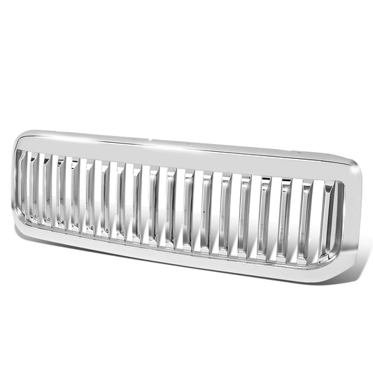 PARRILLA GRILLE - 99-04 FORD F-250, F-350, F-450, F-550 - VERTICAL FENCE STYLE - CHROME