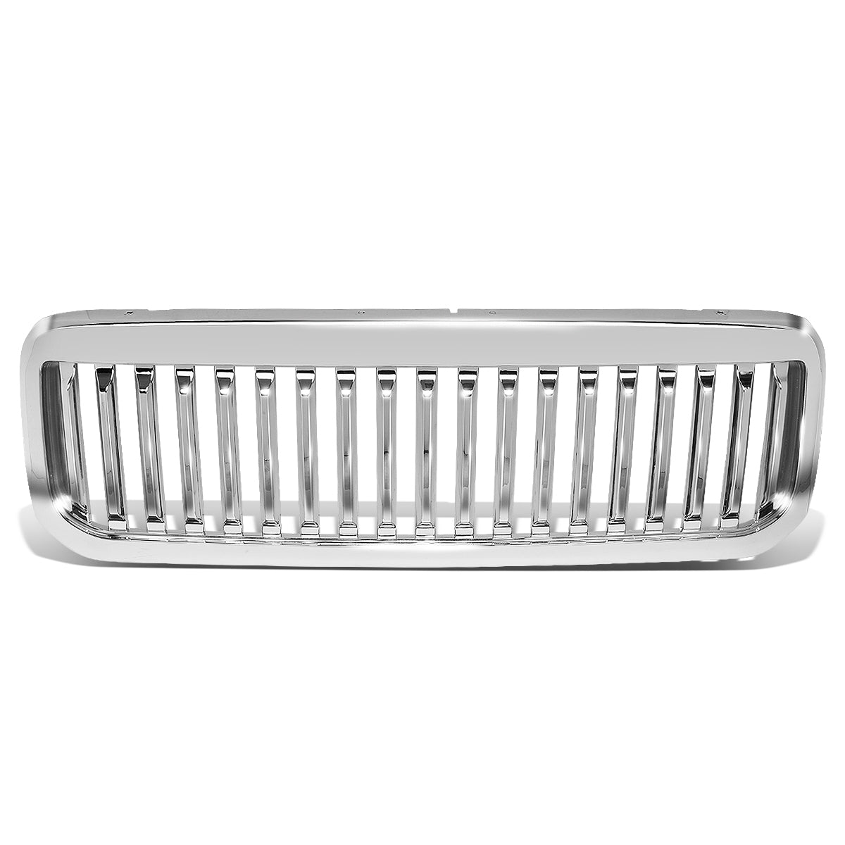 PARRILLA GRILLE - 99-04 FORD F-250, F-350, F-450, F-550 - VERTICAL FENCE STYLE - CHROME