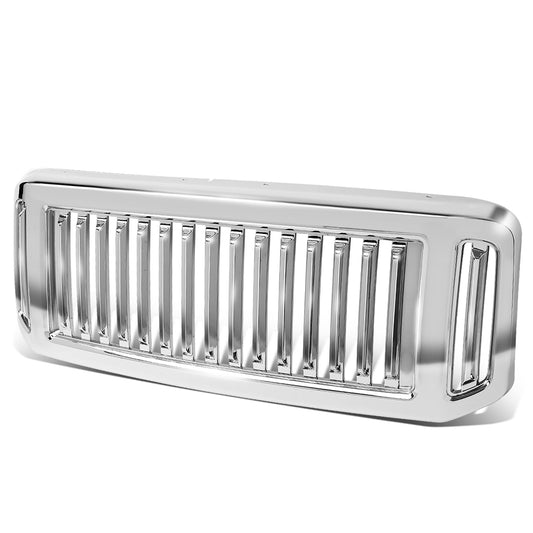 PARRILLA GRILLE - 05-07 FORD F-250, F-350, F-450, F-550 / 2005 FORD EXCUUSION - VERTICAL FENCE STYLE - CHROME