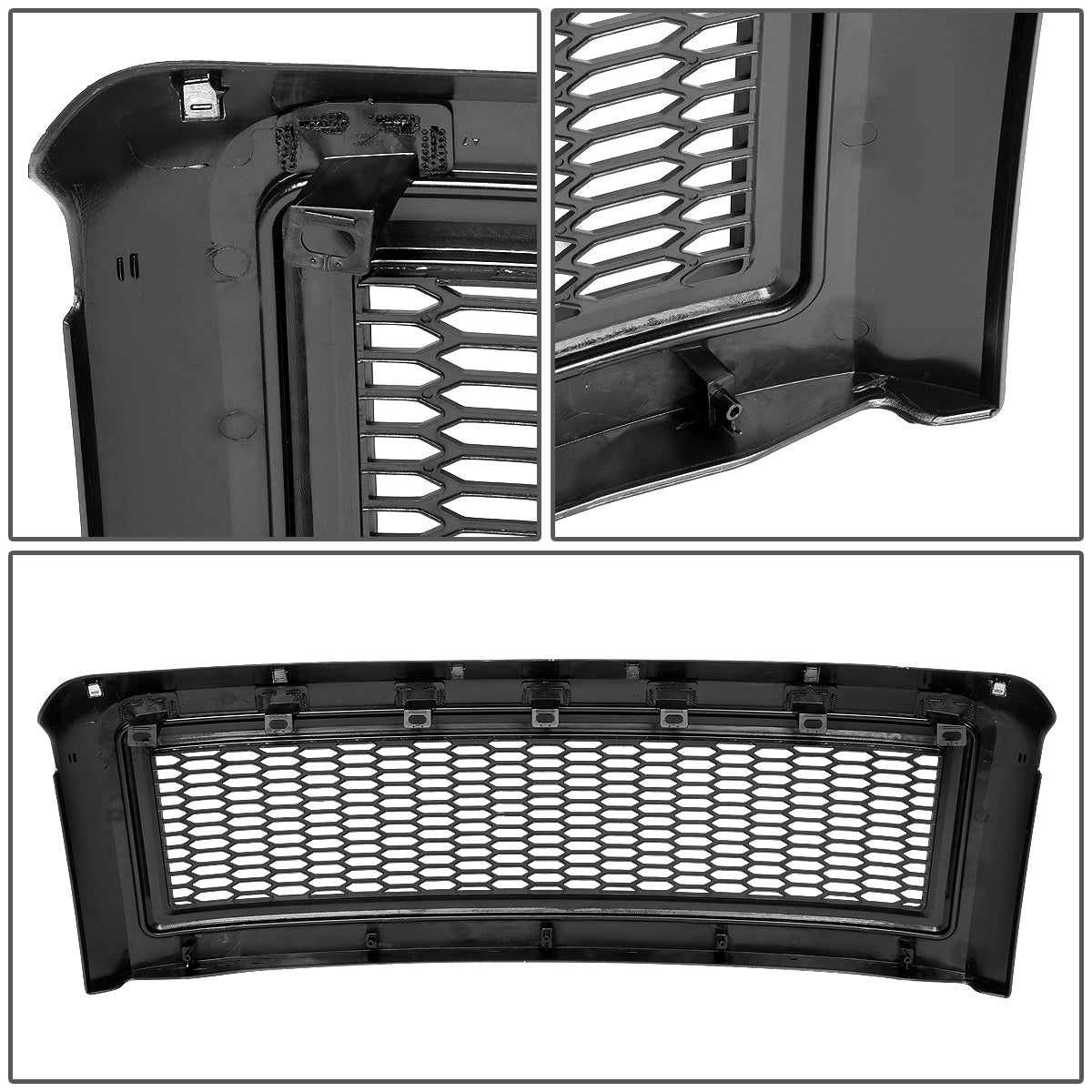 PARRILLA GRILLE - 08-10 FORD F-250, F-350, F-450, F-550 - HONEYCOMB MESH - MATTE BLACK