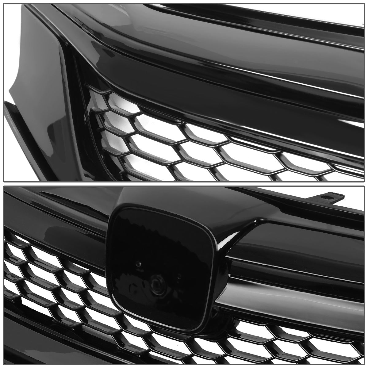 PARRILLA GRILLE - 16-17 HONDA ACCORD 4-DR - HONEYCOMB MESH - BLACK