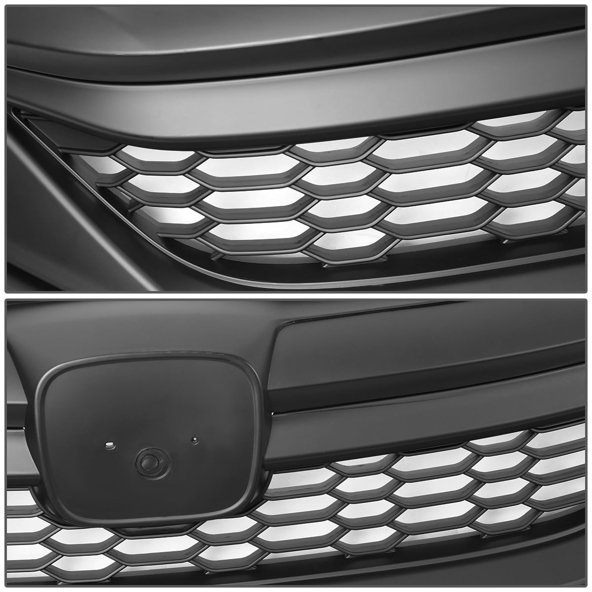 PARRILLA GRILLE - 16-17 HONDA ACCORD 4-DR - HONEYCOMB MESH - MATTE BLACK