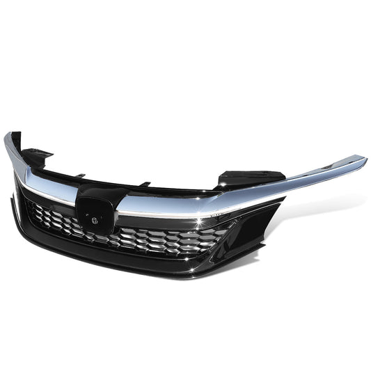 PARRILLA GRILLE - 16-17 HONDA ACCORD 4-DR - HONEYCOMB MESH - BLACK / CHROME TRIM