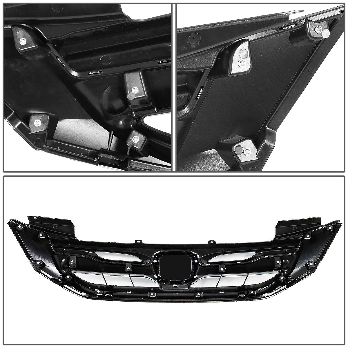 PARRILLA GRILLE - 13-15 HONDA ACCORD 4-DR - CHROME