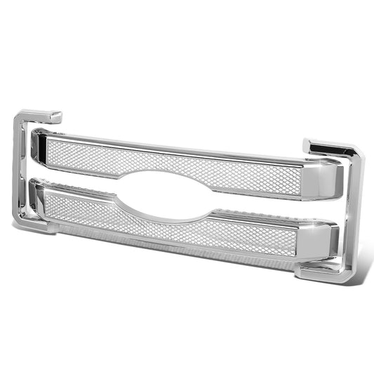 PARRILLA GRILLE OVERLAY - 11-16 FORD F-250, F-350 - DIAMOND MESH - FITS OVER FACTORY GRILLE WITHOUT VERTICAL BARS ONLY - CHROME