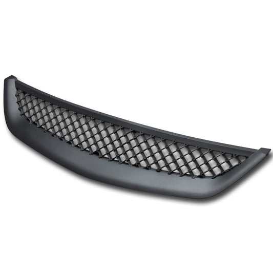 PARRILLA GRILLE - 01-03 HONDA CIVIC - 2/4-DOOR - TYPE-R STYLE - ABS - BLACK