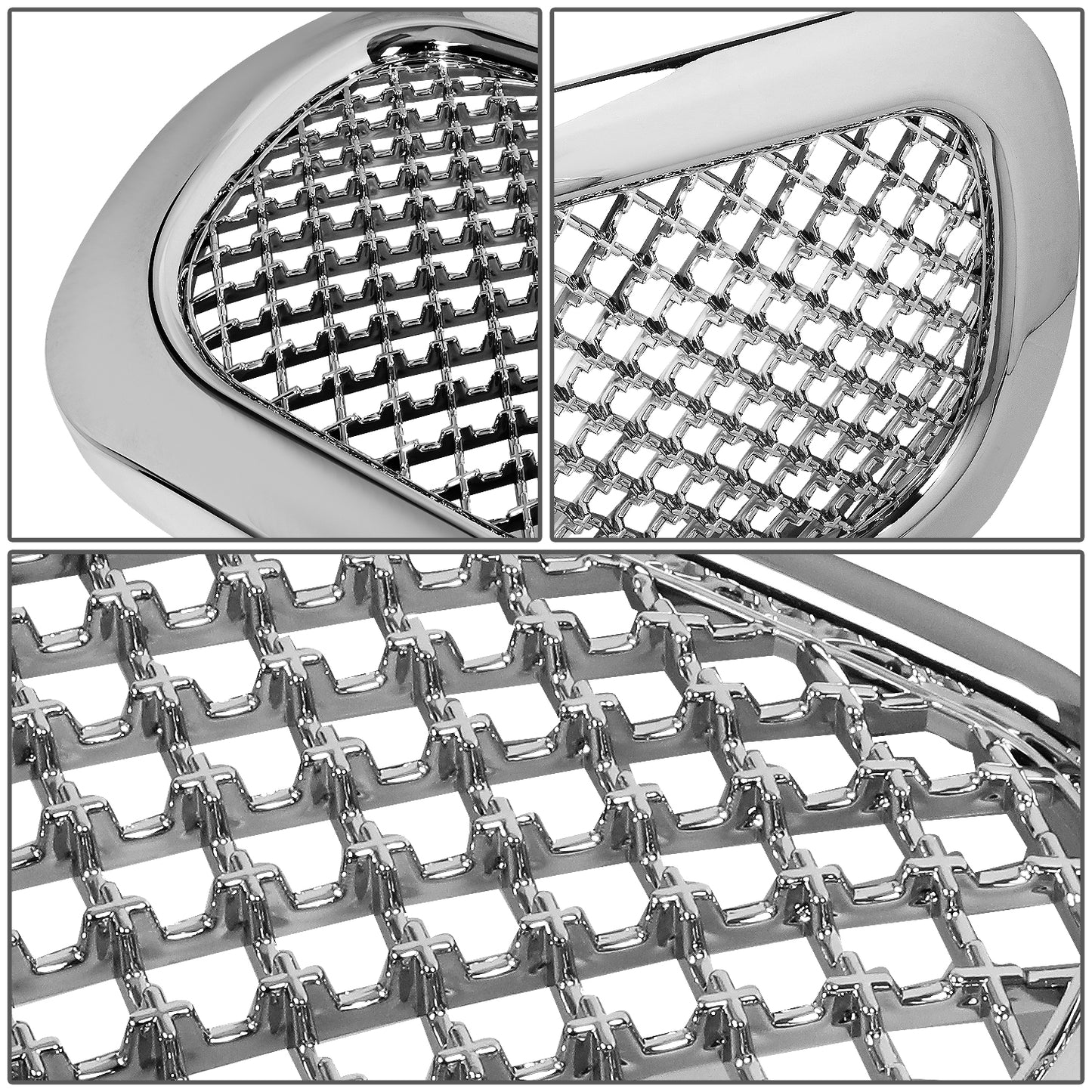 PARRILLA GRILLE - HONEYCOMB MESH STYLE - 97-04 DODGE DAKOTA / 98-03 DODGE DURANGO -CHROME