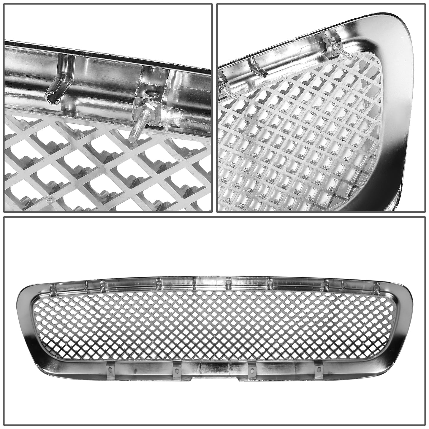 PARRILLA GRILLE - HONEYCOMB MESH STYLE - 97-04 DODGE DAKOTA / 98-03 DODGE DURANGO -CHROME