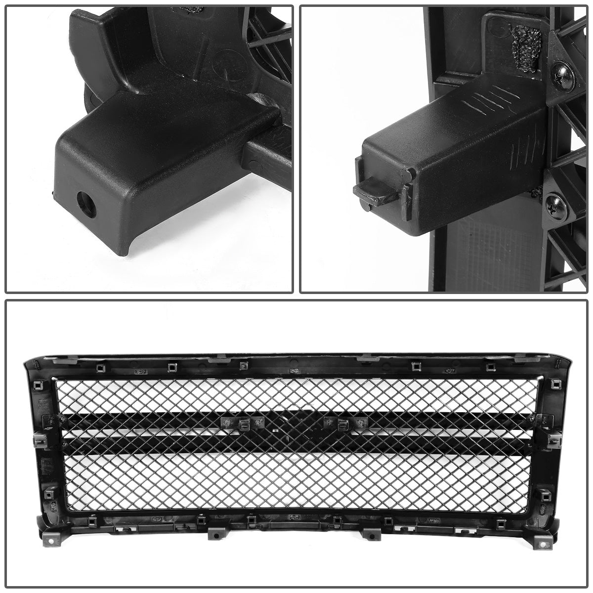 PARRILLA GRILLE - 14-15 CHEVY SILVERADO 1500 - DIAMOND MESH STYLE - FRONT UPPER - ABS - BLACK