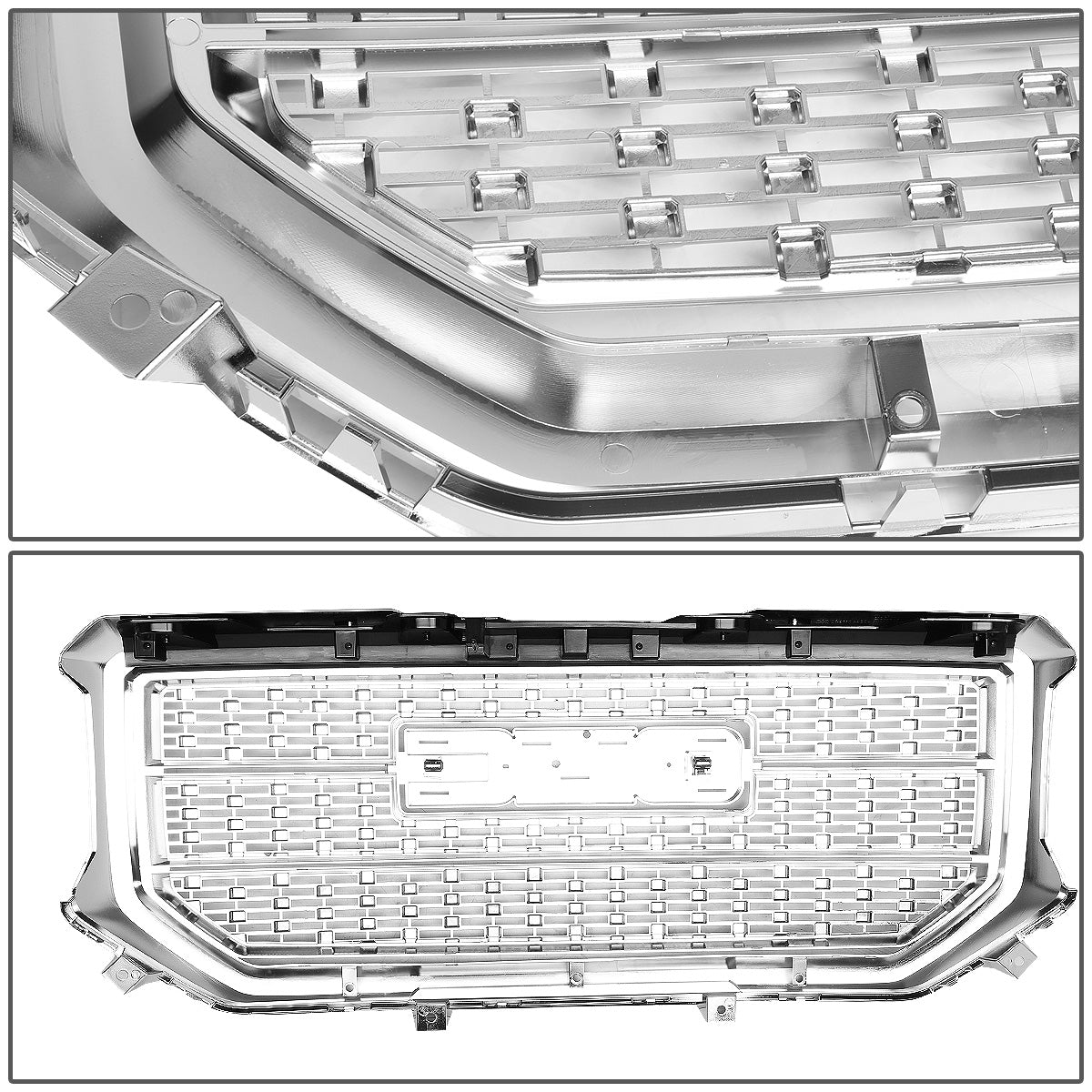 PARRILLA GRILLE - 16-18 GMC SIERRA 1500 - DENALI STYLE - CHROME