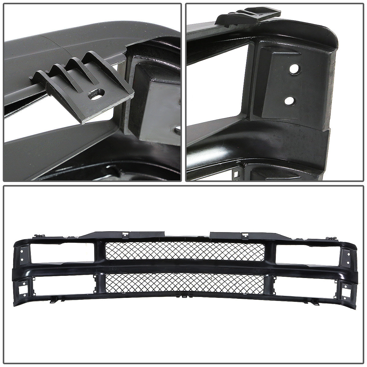 PARRILLA GRILLE - 94 CHEVY BLAZER / 94-99 CHEVY C1500, C2500, K1500, K2500 SUBURBAN / 94-00 CHEVY C2500, C3500, K2500, K3500 / 95-00 CHEVY TAHOE - DIAMOND MESH - BLACK