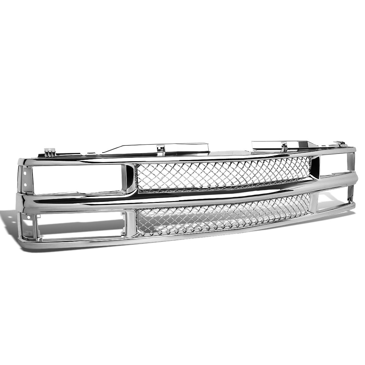 PARRILLA GRILLE - 94 CHEVY BLAZER / 94-99 CHEVY C1500, C2500, K1500, K2500 SUBURBAN / 94-00 CHEVY C2500, C3500, K2500, K3500 / 95-00 CHEVY TAHOE - DIAMOND MESH - CHROME