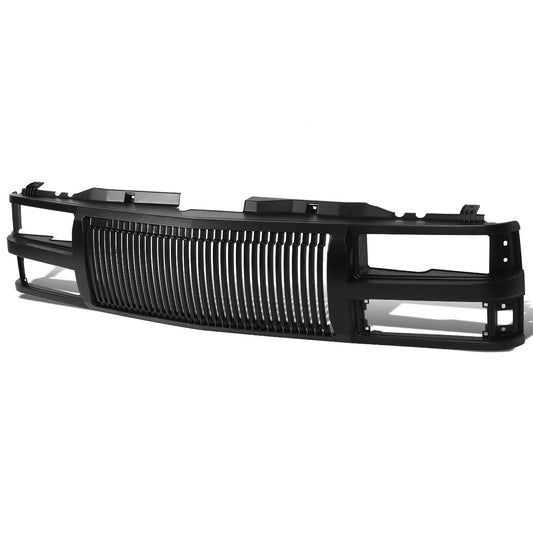 PARRILLA GRILLE - 94-98 CHEVY C1500, K1500 / 94-00 CHEVY C2500, C3500 , K2500, K3500 / 94-99 CHEVY SUBURBAN C1500, C2500, K1500, K2500 / 94 CHEVY BLAZER / 95-99 CHEVY TAHOE / 2000 CHEVY TAHOE - VERTICAL FENCE STYLE - ABS - BLACK