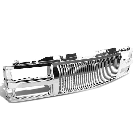 PARRILLA GRILLE - 94-98 CHEVY C1500, K1500 / 94-00 CHEVY C2500, C3500, K2500, K3500 / 94-99 CHEVY SUBURBAN C1500, C2500, K1500, K2500 / 94 CHEVY BLAZER / 95-99 CHEVY TAHOE / 2000 CHEVY TAHOE - VERTICAL FENCE STYLE - ABS - CHROME