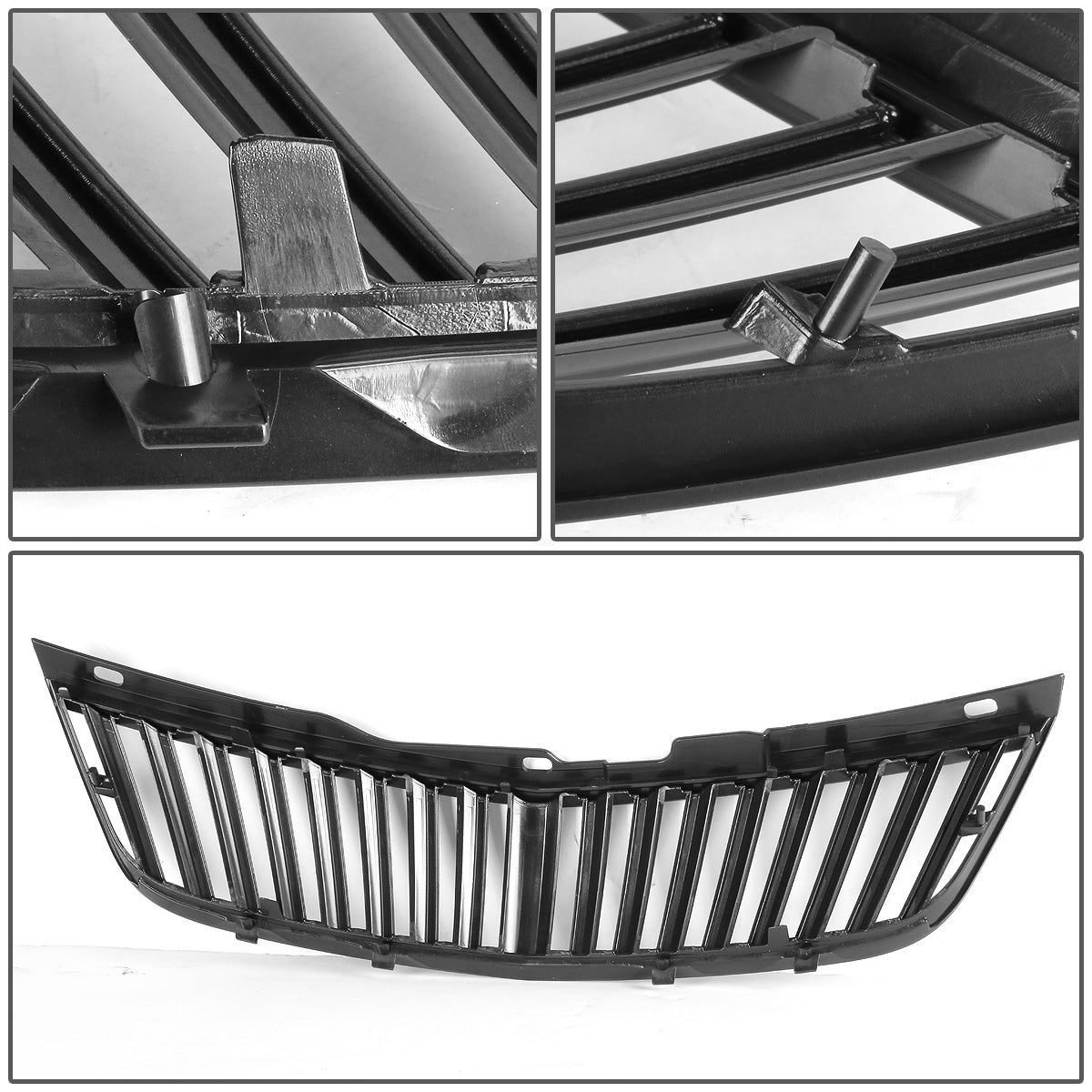 PARRILLA GRILLE - 00-05 CHEVY IMPALA - VERTICAL FENCE STYLE - ABS - BLACK