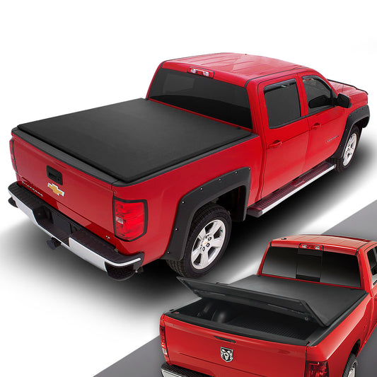 TAPA DE CAJA CAJUELA TONNEAU COVER - TRI-FOLD - 00-12 DODGE DAKOTA QUAD CAB - 6.3' BED