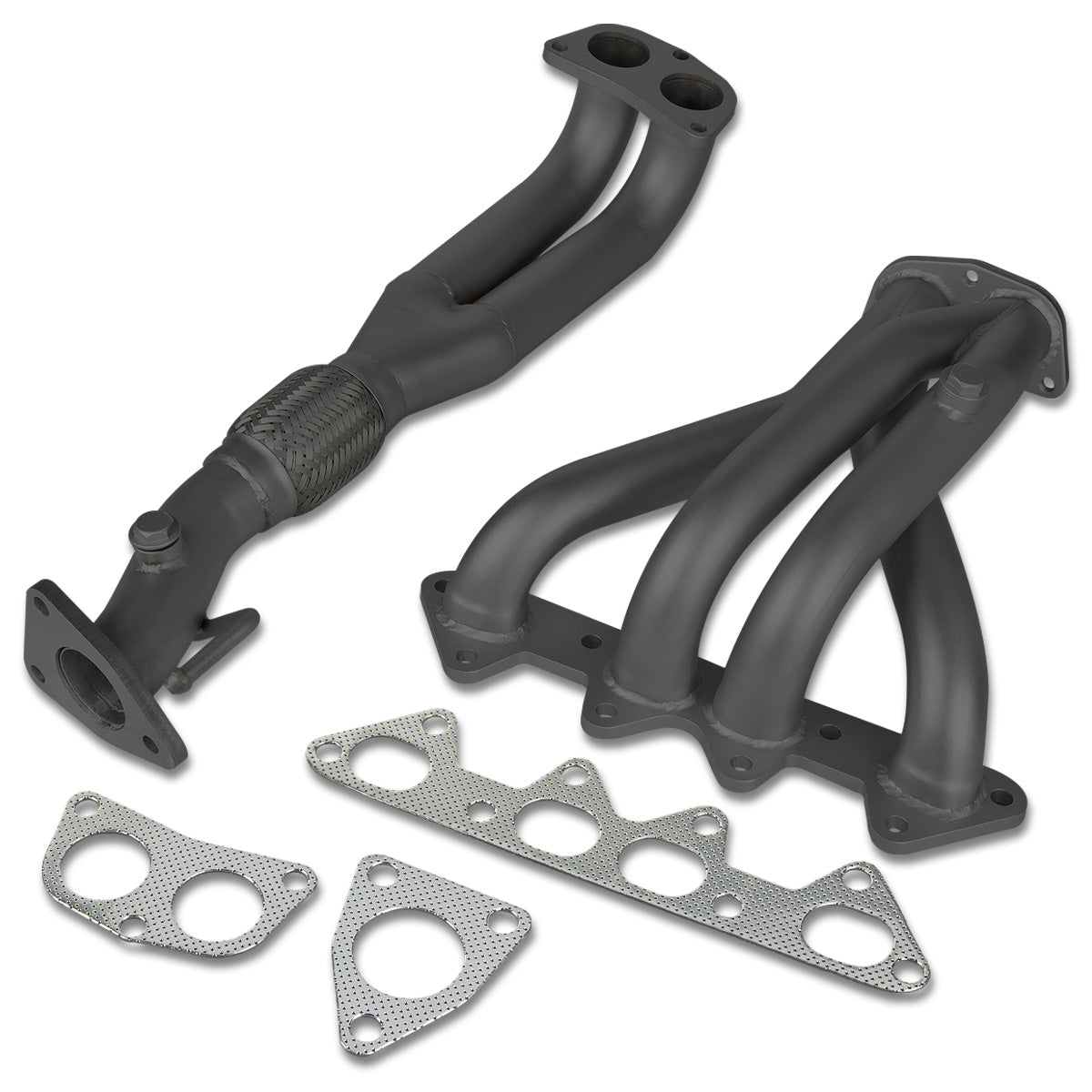 HEADERS BLACK - 98-02 HONDA ACCORD 2.3L F23 4CYL CG1 CG2