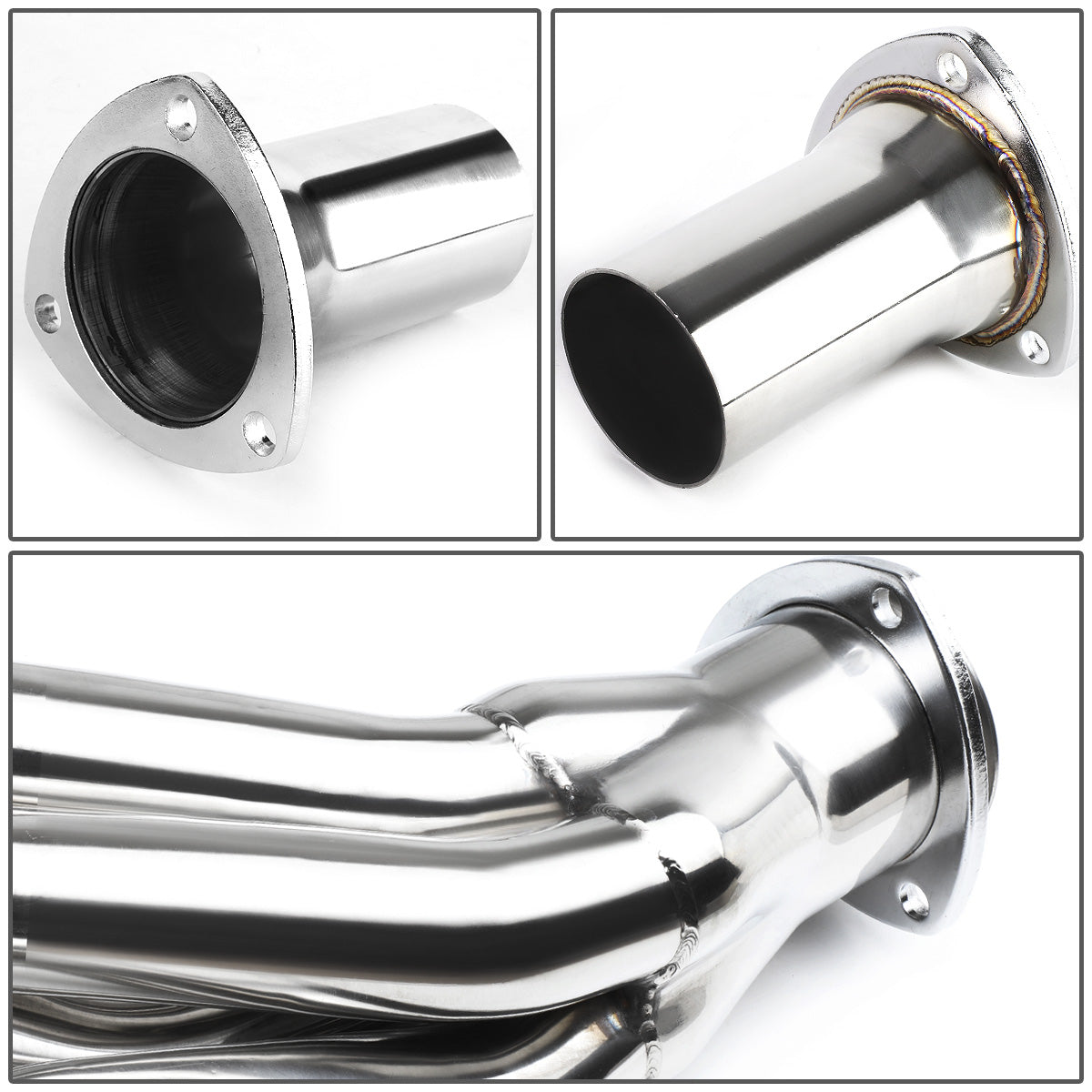 HEADERS STAINLESS STEEL - CHEVY 396 502 454 V8 - GM A BODY BIG BLOCK SHORTY / SQUAR FLANGE