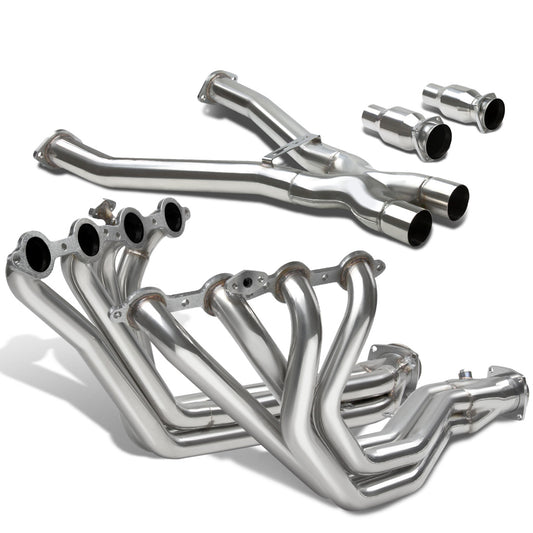 HEADERS STAINLESS STEEL - 05-08 CHEVY CORVETTE 6.0L C6 +X-PIPE