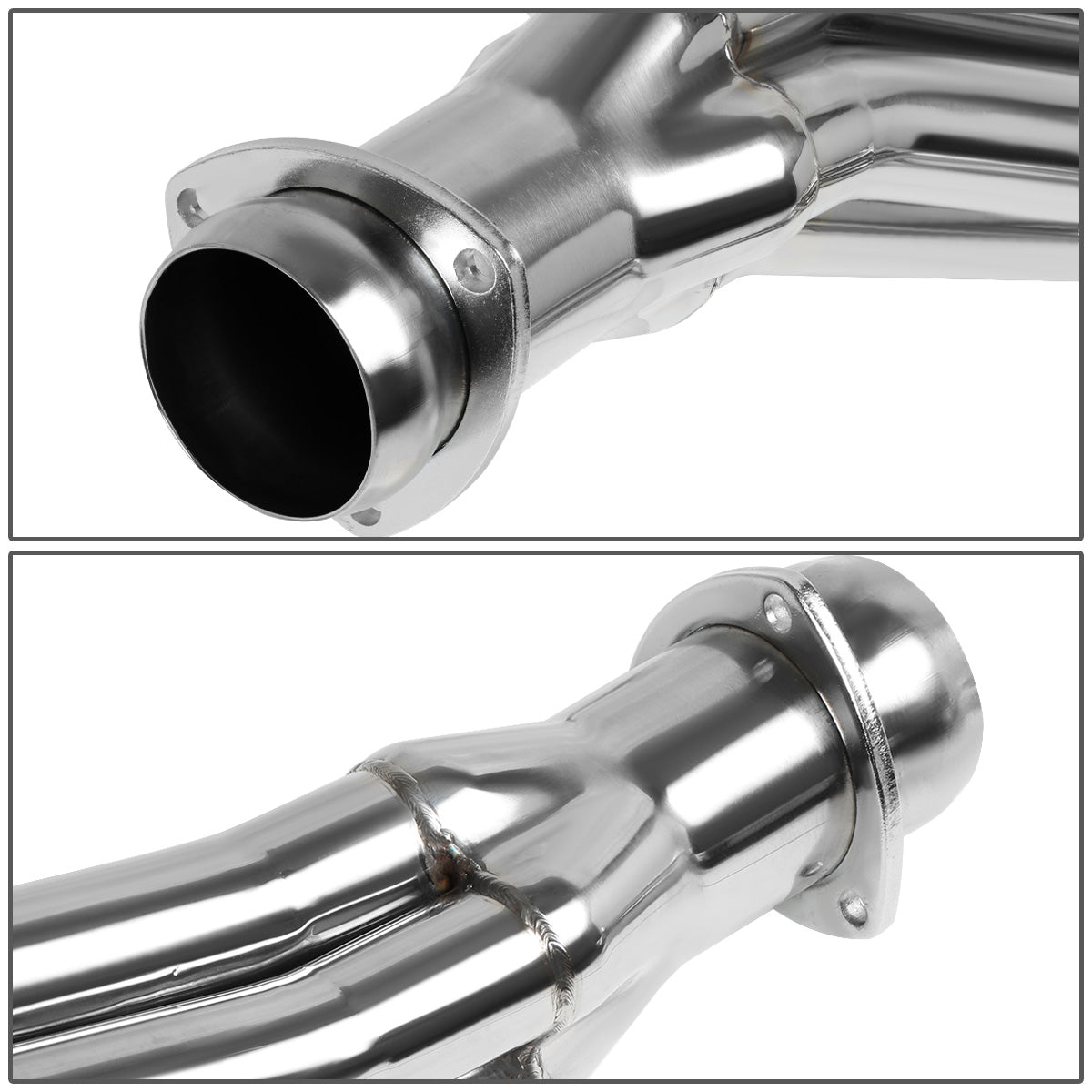 HEADERS STAINLESS STEEL - 68-78 DODGE RAMCHARGER W100, W100 PICKUP, W150, W200, W200 PICKUP / 74-78 PLYMOUTH TRAILDUSTER - ONLY FITS 5.9L, 6.3L, 6.6L, 6.8L, 7.0L, 7.2L V8 - LONG TUBE