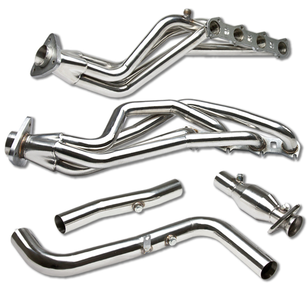 HEADERS STAINLESS STEEL - 99-04 FORD F-150 LIGHTNING 5.4L +DOWNPIPE