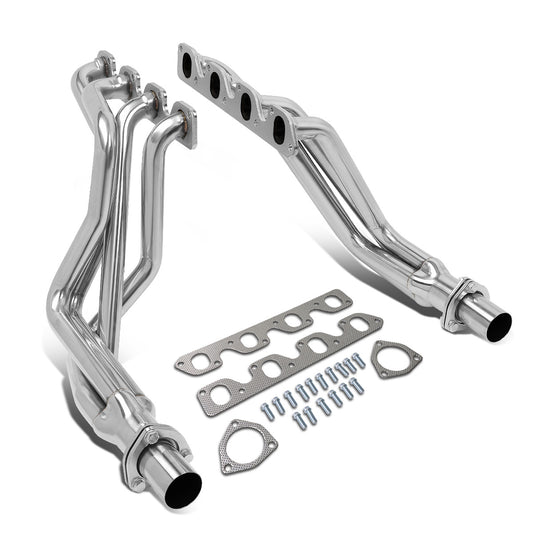 HEADERS STAINLESS STEEL - 80-82 FORD F-150 F-250 , F-350 5.8L 6.6L V8 - MUST MODIFY STOCK EXHAUST TO RETAIN CATALYTIC CONVERTERS. - WILL NOT FIT TRUCKS WITH POWER TAKE OFF - LONG TUBE