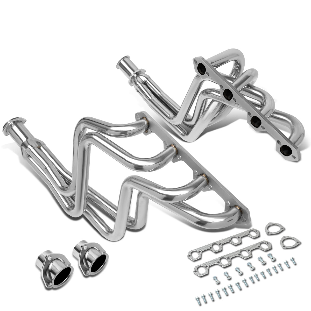 HEADERS STAINLESS STEEL - 80-95 FORD F-150 / F-250 / F-350 BRONCO 5.8L V8 - 2WD&4WD - LONG TUBE