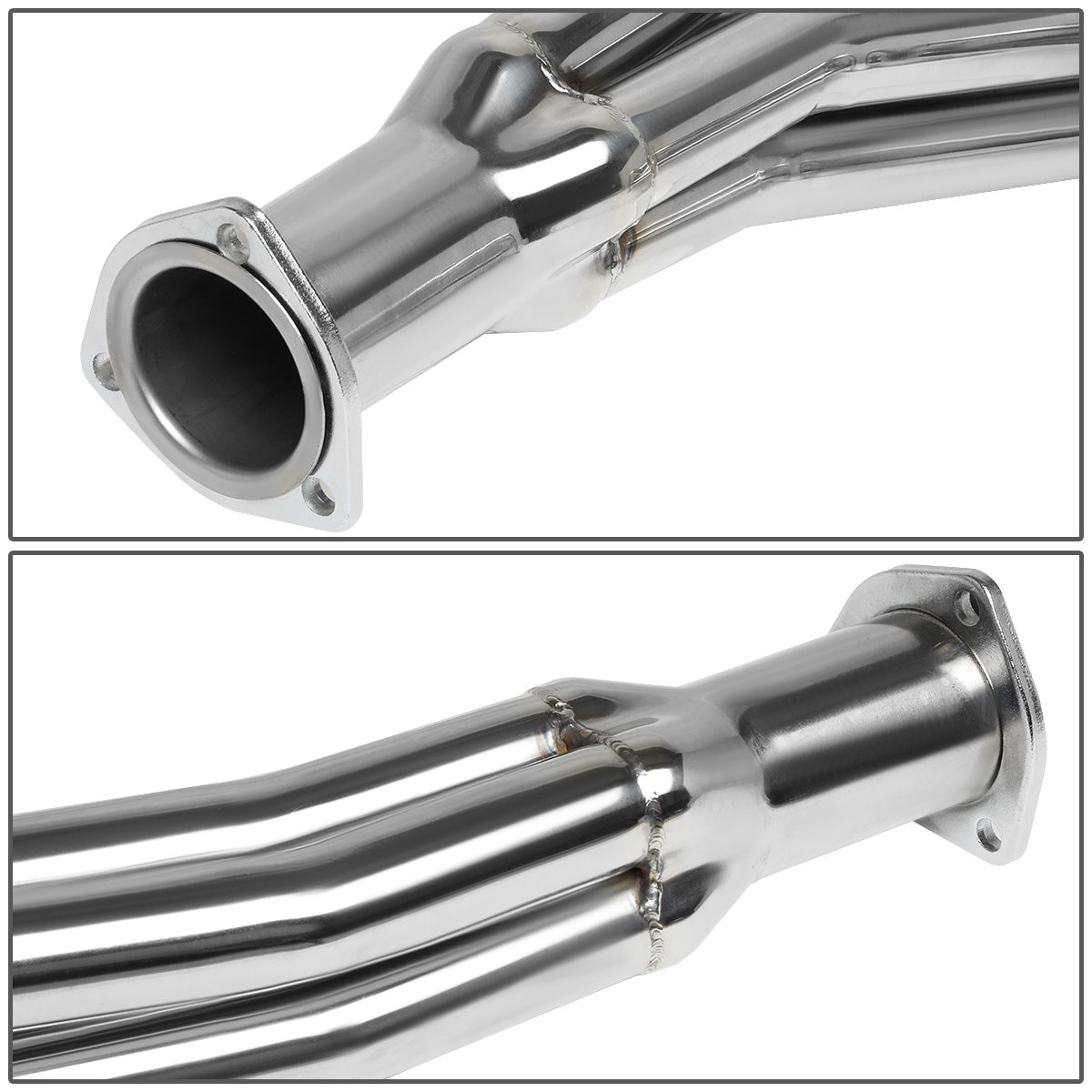 HEADERS STAINLESS STEEL - 80-95 FORD F-150 / F-250 / F-350 BRONCO 5.8L V8 - 2WD&4WD - LONG TUBE