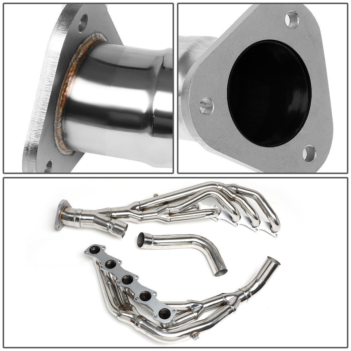 HEADERS STAINLESS STEEL - 99-04 FORD F-250 SD, F-350 SD 6.8L V10 - LONG TUBE
