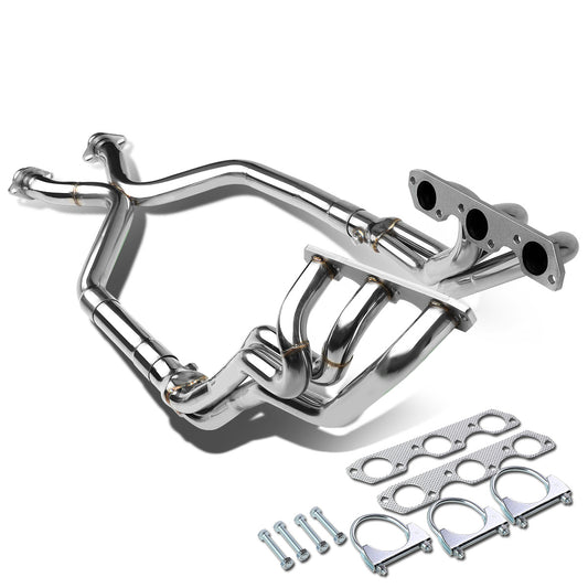 HEADERS STAINLESS STEEL - 99-04 FORD MUSTANG 3.8/3.9L V6 + Y-PIPE