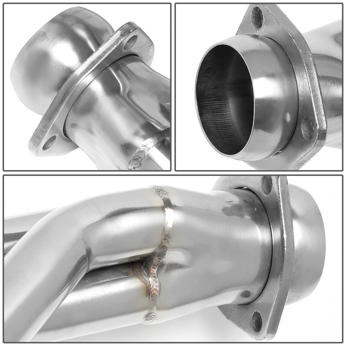 HEADERS STAINLESS STEEL - 65-83 FORD F-100 / 75-89 FORD F-150 / 65-89 FORD F-250 / 78-89 FORD F-350 - FITS 3.9 4.9 L6 MODELS - FITS RWD MODELS ONLY - LONG TUBE
