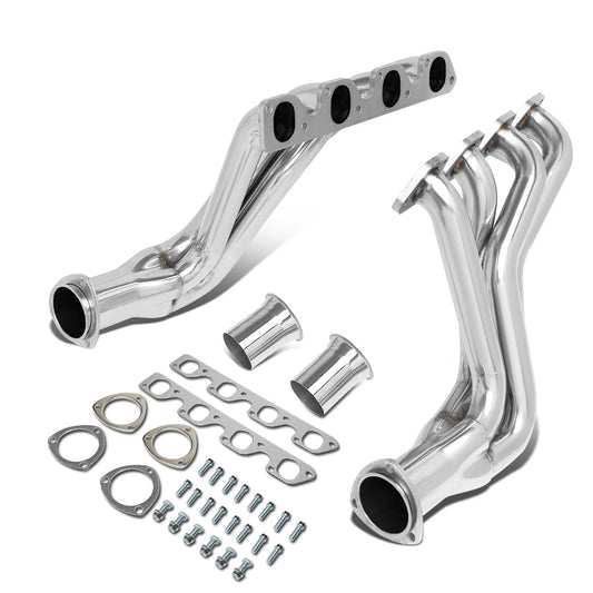 HEADERS STAINLESS STEEL - 77-79 FORD F-100 F-150 F-250 WITH 5.8 6.6 V8 - MODIFICATION TO STOCK EXHAUST REQUIRED TO RETAIN STOCK CATALYTIC CONVERTER - LONG TUBE