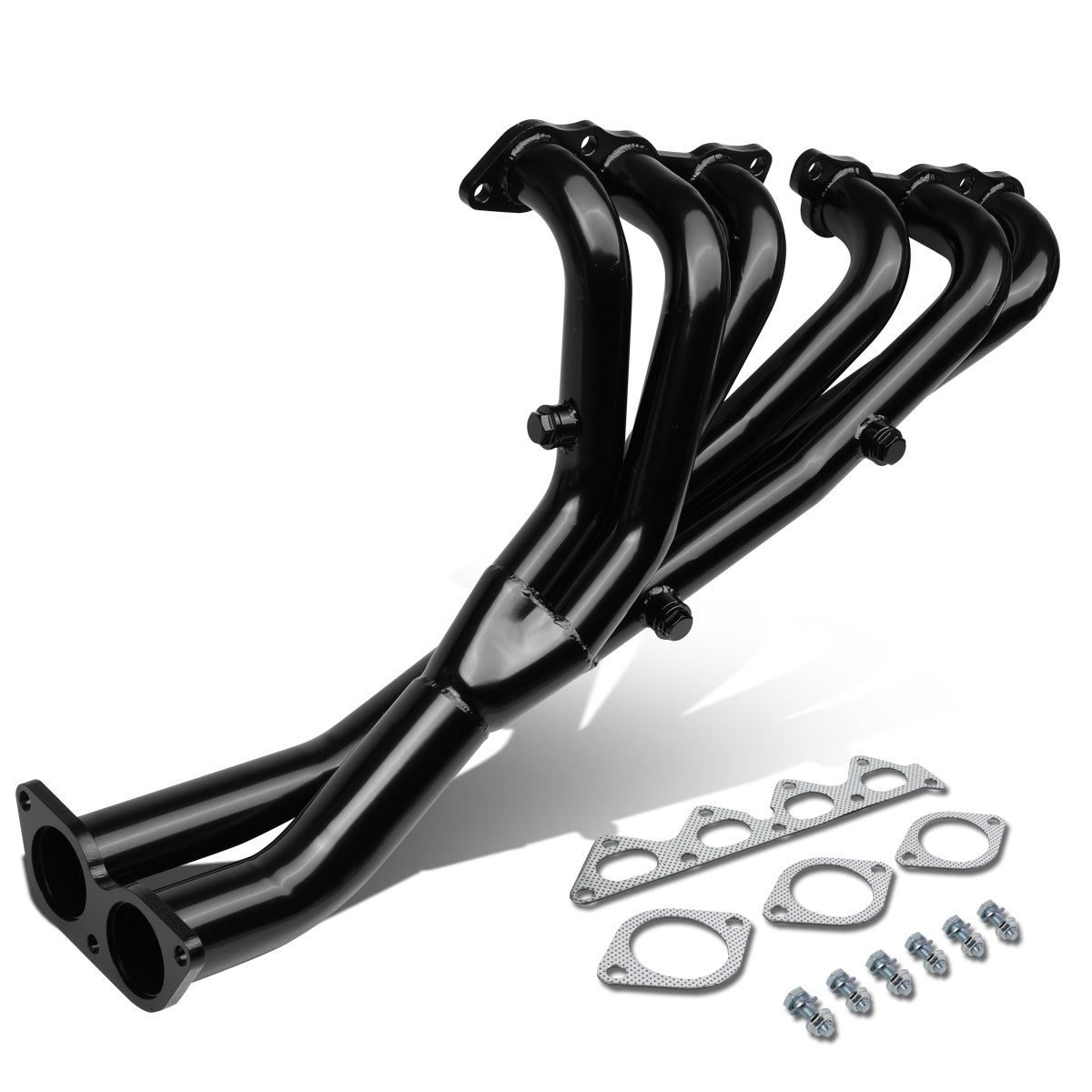 HEADERS STAINLESS STEEL - 01-05 LEXUS IS300 ALTEZZA XE10 2JZ-GE 2JZGE 6CYL - GLOSSY BLACK