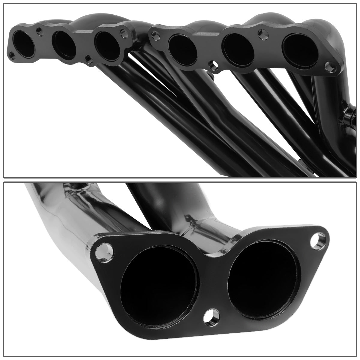 HEADERS STAINLESS STEEL - 01-05 LEXUS IS300 ALTEZZA XE10 2JZ-GE 2JZGE 6CYL - GLOSSY BLACK