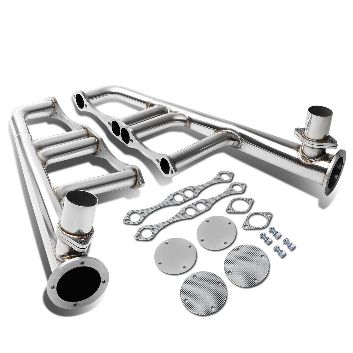HEADERS STAINLESS STEEL - 70-96 CHEVY SMALL BLOCK HUGGER SBC 283 / 305 / 327 / 350 / 400 - LAKE STYLE