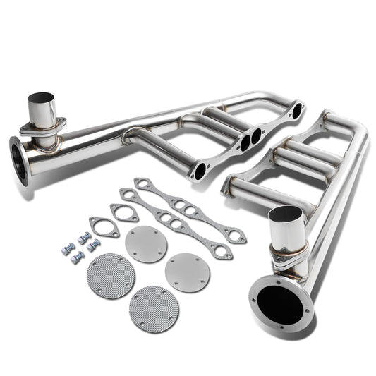 HEADERS STAINLESS STEEL - 70-96 CHEVY SMALL BLOCK HUGGER SBC 283 / 305 / 327 / 350 / 400 - LAKE STYLE