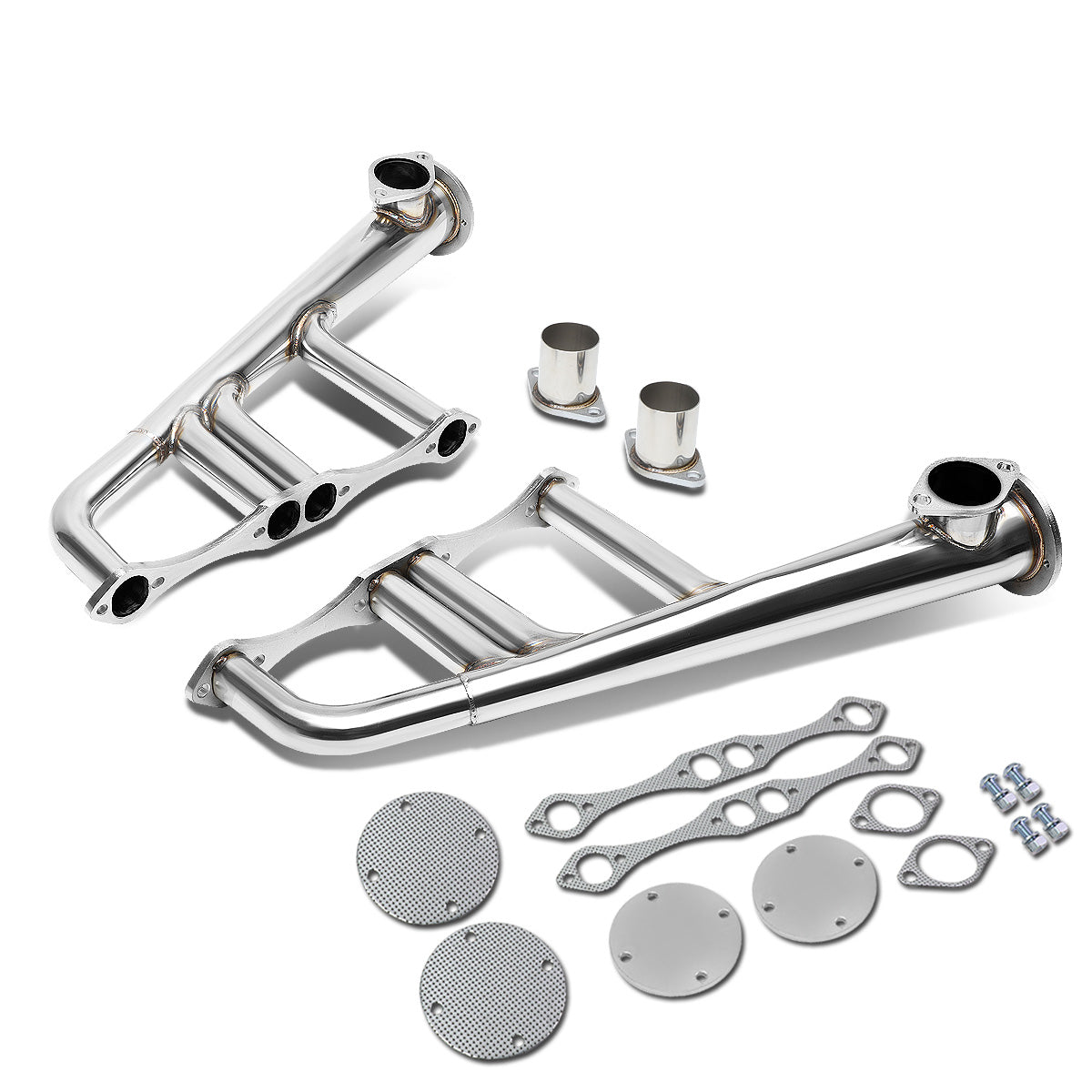 HEADERS STAINLESS STEEL - 70-96 CHEVY SMALL BLOCK HUGGER SBC 283 / 305 / 327 / 350 / 400 - LAKE STYLE