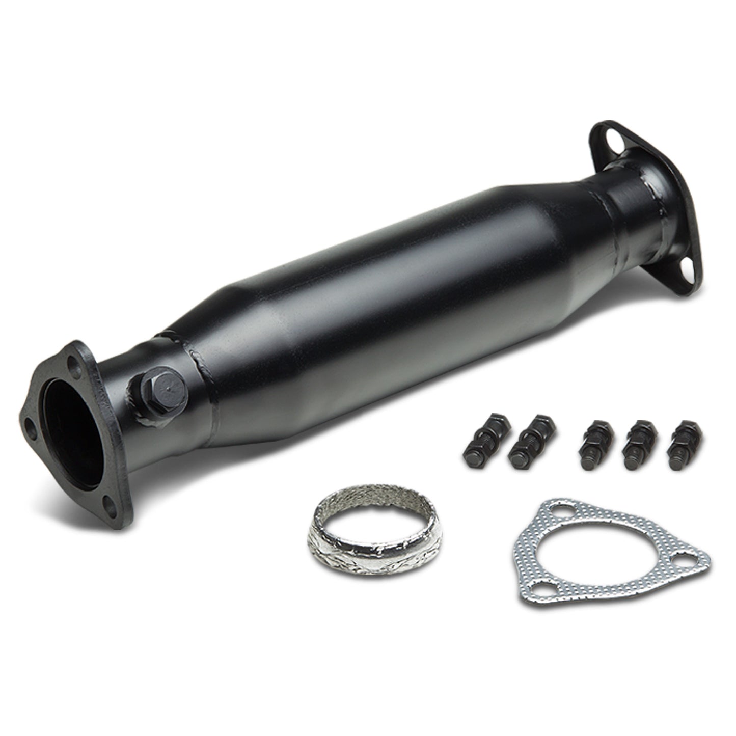 HEADERS TEST PIPE - 88-00 CIVIC - 88-91 CRX - 93-97 DEL SOL - 90-01 INTEGRA NON-GSR - BLACK
