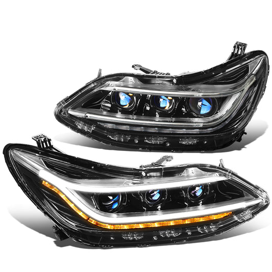 FAROS 16-19 CHEVY CRUZE - 3D - HALO PROJECTOR - LED - H7 LOW BEAM / HIGH BEAM - BLACK HOUSING / CLEAR LENS
