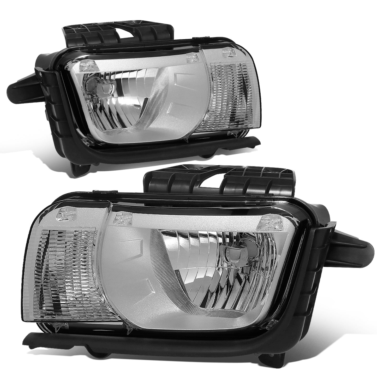 FAROS 10-13 CHEVY CAMARO - FITS MODELS WITH HALOGEN HEADLIGHTS ONLY - OE STYLE - CHROME HOUSING / CLEAR CORNER - H13 LOW BEAM / HIGH BEAM - 3457NA SIGNAL