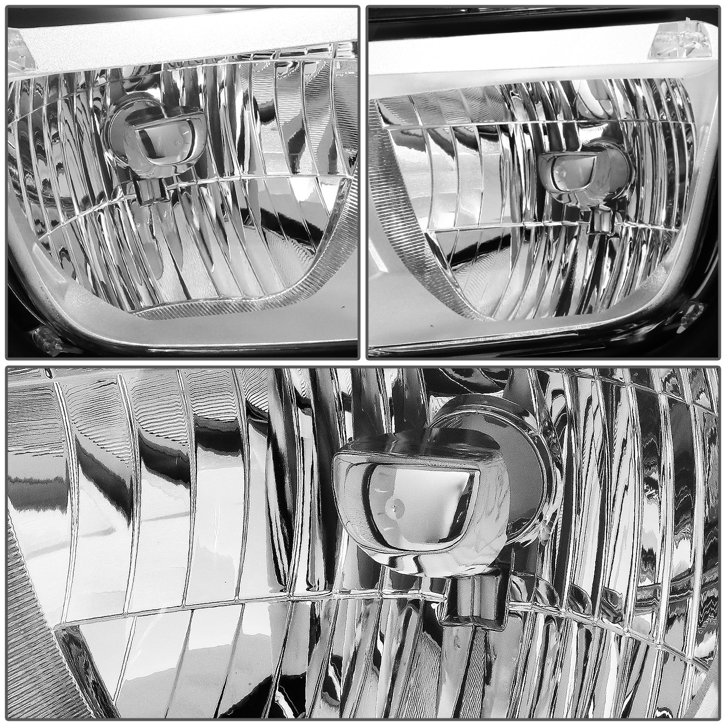 FAROS 10-13 CHEVY CAMARO - FITS MODELS WITH HALOGEN HEADLIGHTS ONLY - OE STYLE - CHROME HOUSING / CLEAR CORNER - H13 LOW BEAM / HIGH BEAM - 3457NA SIGNAL