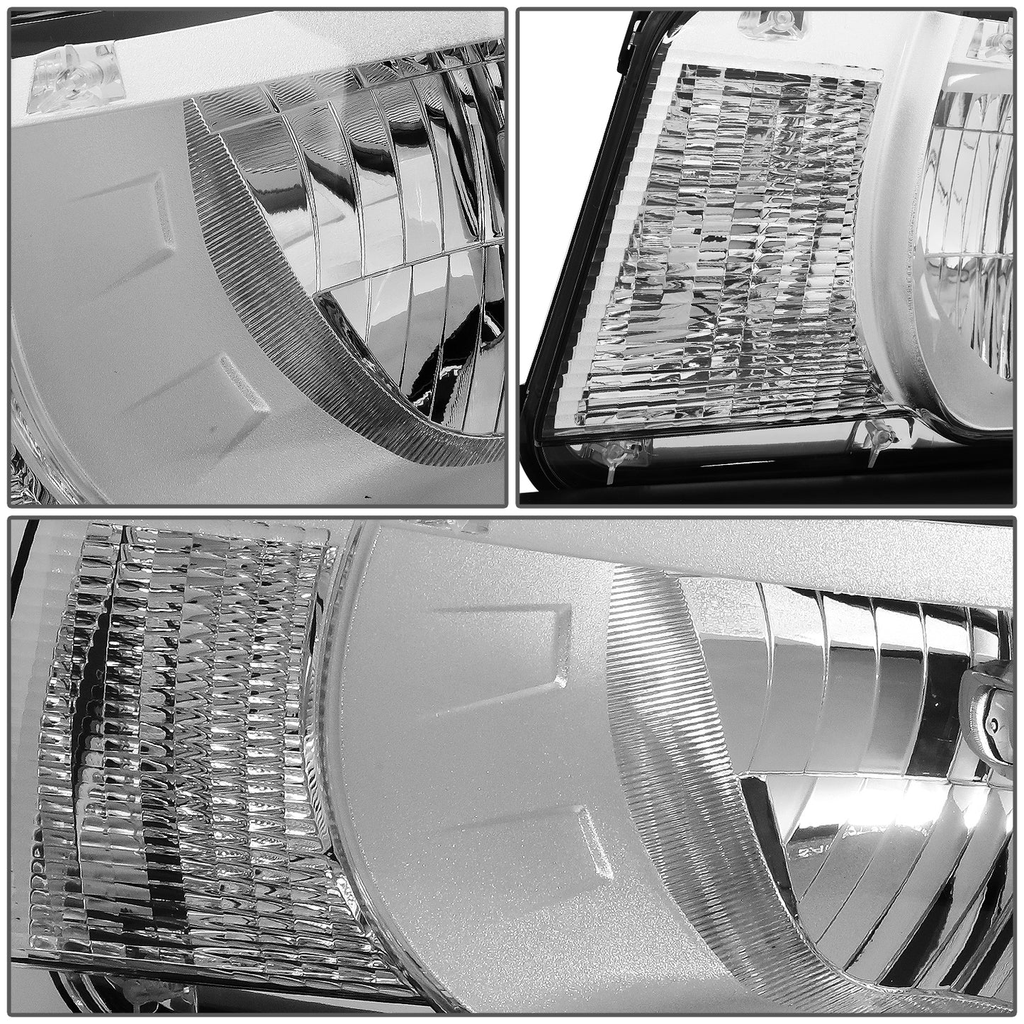 FAROS 10-13 CHEVY CAMARO - FITS MODELS WITH HALOGEN HEADLIGHTS ONLY - OE STYLE - CHROME HOUSING / CLEAR CORNER - H13 LOW BEAM / HIGH BEAM - 3457NA SIGNAL