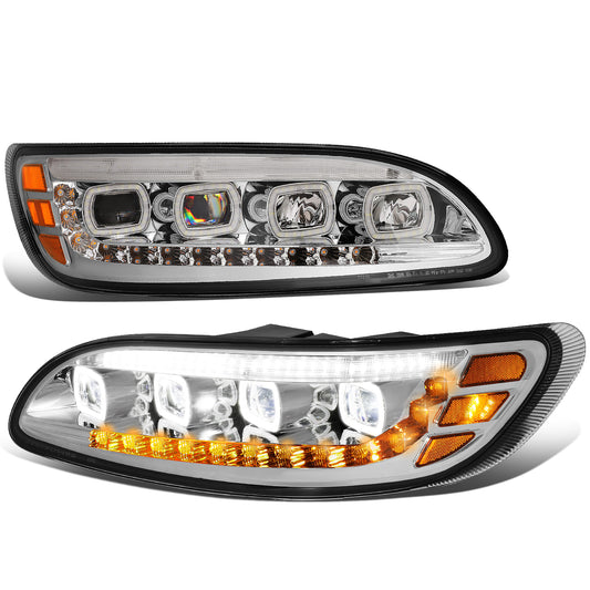 FAROS 05-16 PETERBILT 386 / 08-19 325 / 05-10 335 / 10-20 337 / 07-10 340 / 10-20 348 / 07-18 382 / 07-14 384 / 99-11 387 - LED - CLEAR