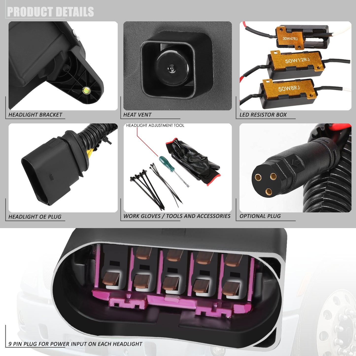 FAROS 13-20 PETERBILT 579 / 11-18 PETERBILT 587 - CHROME