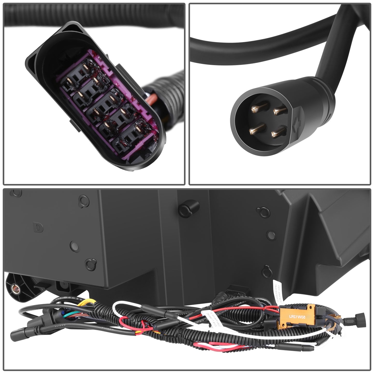 FAROS 13-20 PETERBILT 579 / 11-18 PETERBILT 587 - FULL LED RGB DRL SEQUENTIAL TURN SIGNAL - BLACK