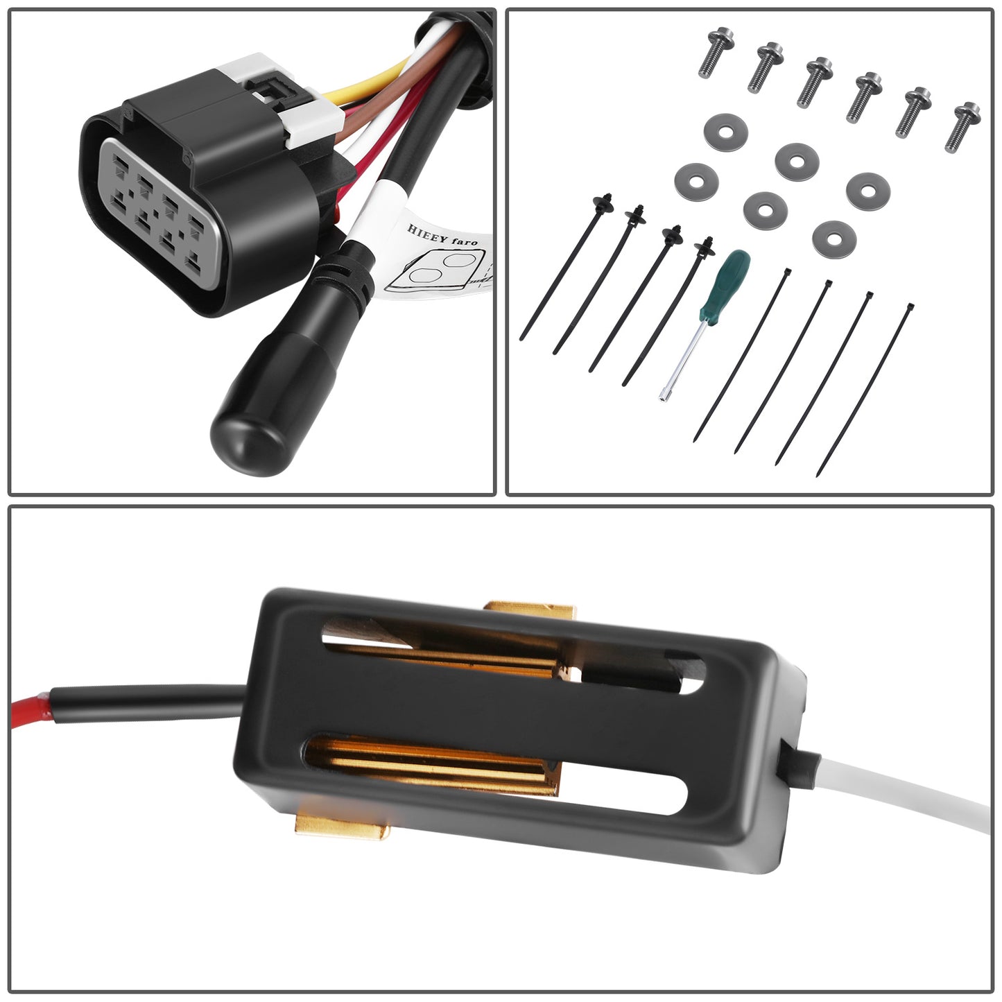 FAROS 04-18 VOLVO VN VNL 300 400 430 630 740 760 860 - FULL LED RGB DRL SEQUENTIAL TURN SIGNAL - BLACK