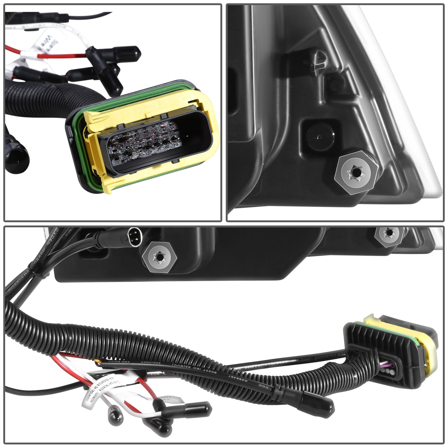 FAROS 18-21 VOLVO VNL, VNL 300, VNL 400, VNL 740, VNL 760, VNL 860 / 18-21 VOLVO VNR, VNR 300, VNR 400, VNR 640 - FULL LED RGB DRL SEQUENTIAL TURN SIGNAL - BLACK